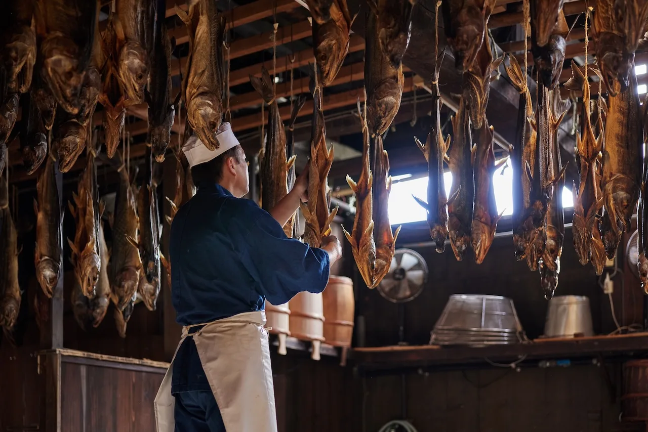 Local salmon dishes make use of the whole fish, from head to tail