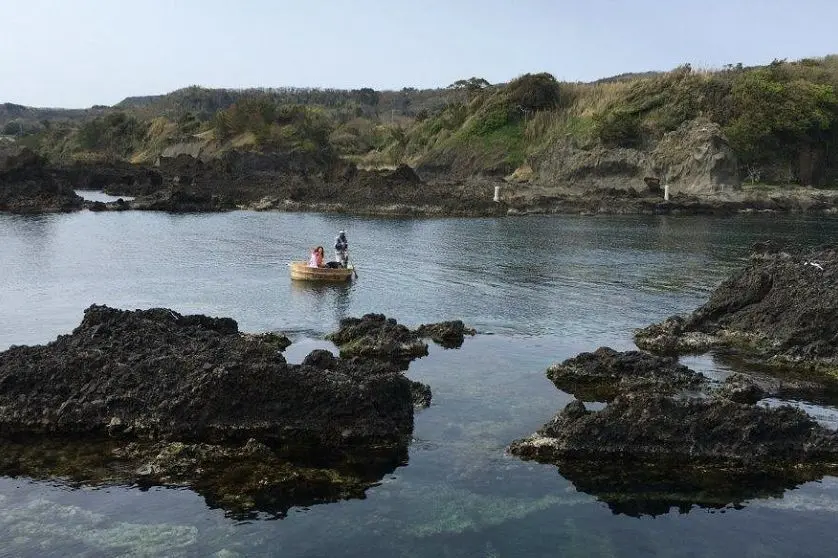 Hangiri (washtub boat) in Shukunegi